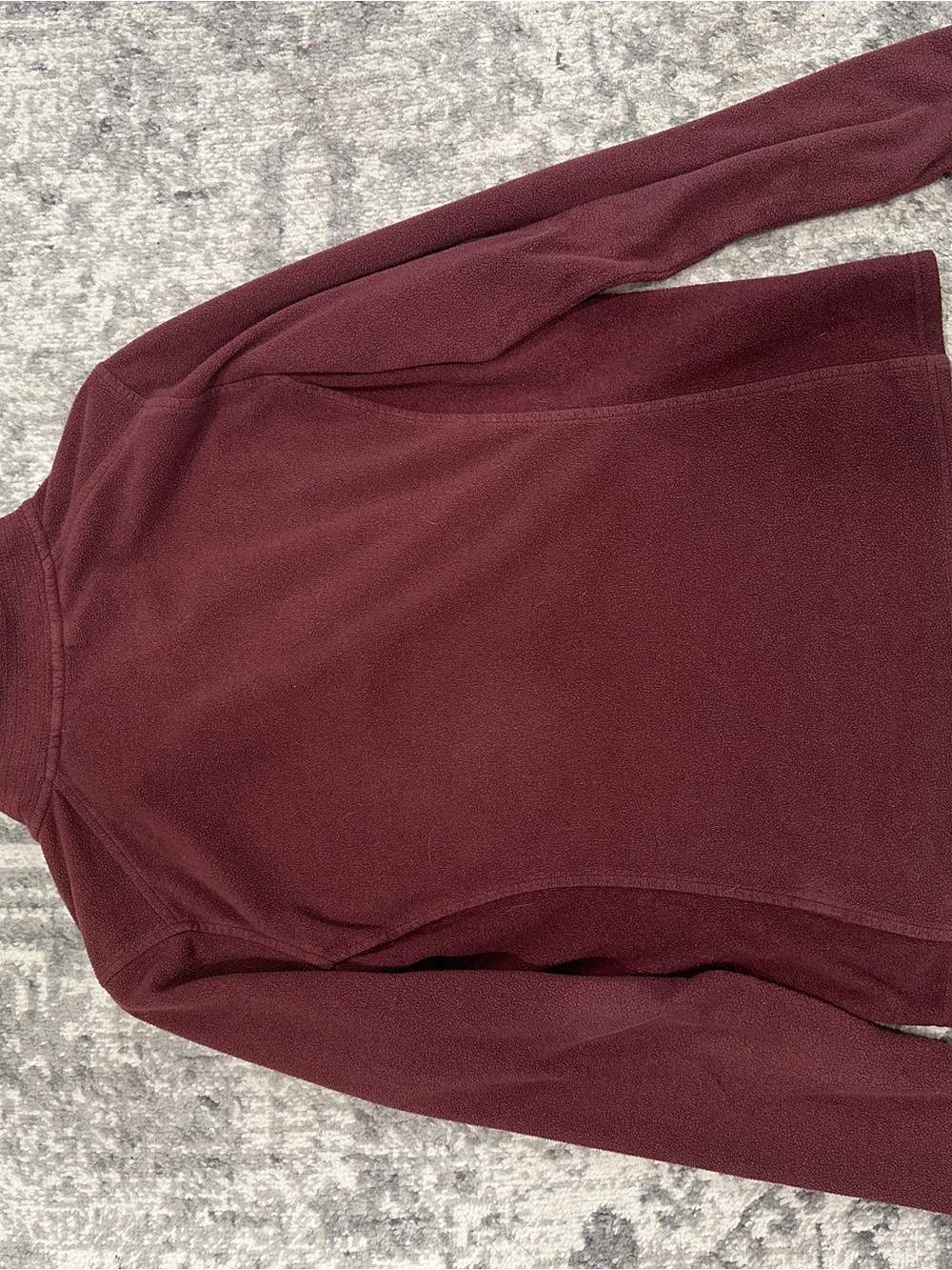 The North Face Women's Quarter-Zip Fleece in Burgundy - Picture 7 of 8